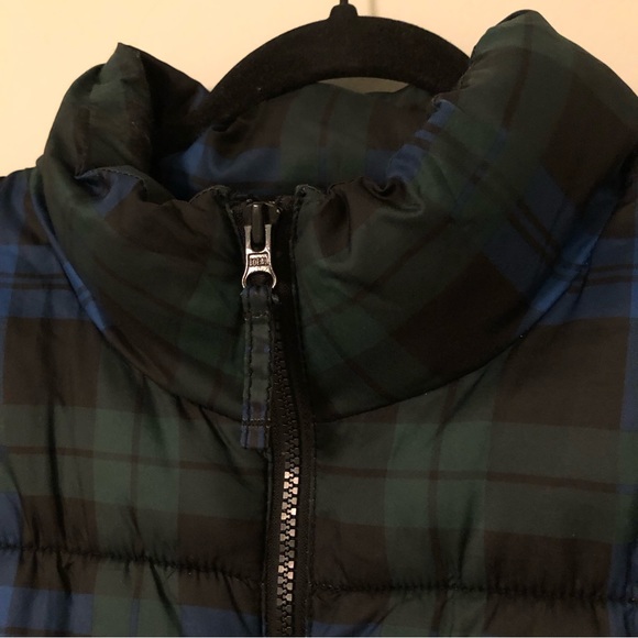 Old Navy Plaid Puffer Vest Jacket - Picture 3 of 7